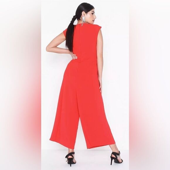 Lauren Ralph Lauren orange wide legged jumpsuit sz 2X - Picture 4 of 7